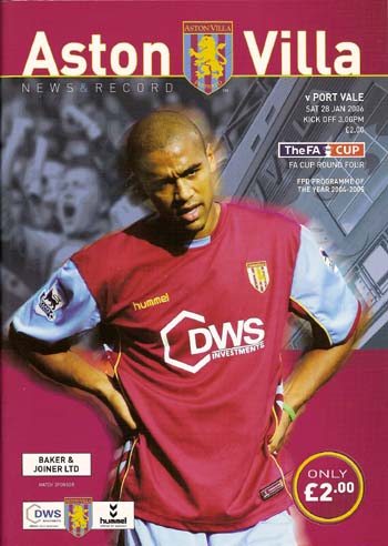 Aston Villa FC v Port Vale FC